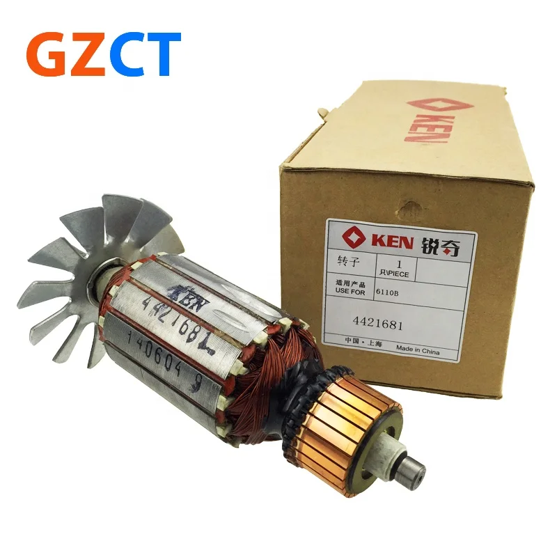 KEN  6110B Components Carbon brushes Back Cover Screws Faucets Washers Rotor Water Drill  Rig Accessories