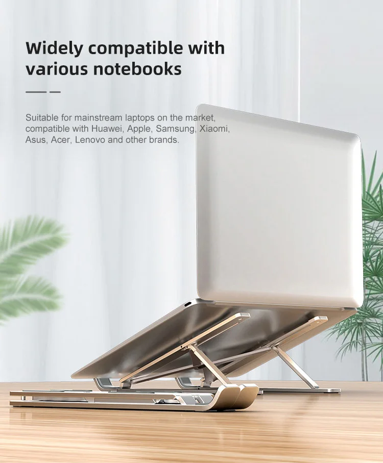 supports de refroidissement pour ordinateur portable support en aluminium pour ordinateur