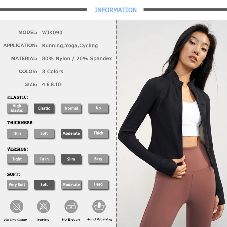 2023 Ladies Thermal Fitness Wear  Keep Warm Work Out Coat Slim Fit  Full Zipper Winter Jacket For Women