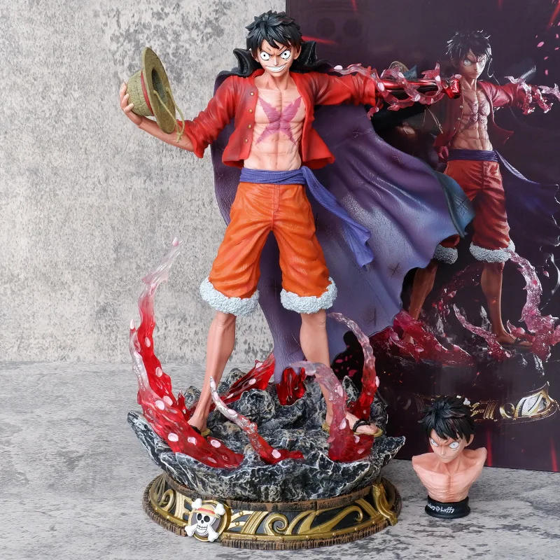 2024 New Child Toy One pieces Vinyl Collecting Movie Figure Luffy 36cm Double headed PVC Action Figure