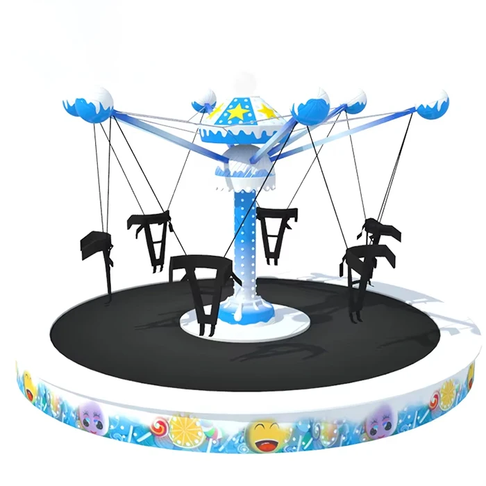 Playground Amusement park rides  Rotating Trampoline Jumping Bungee Rides Outdoor For Kids