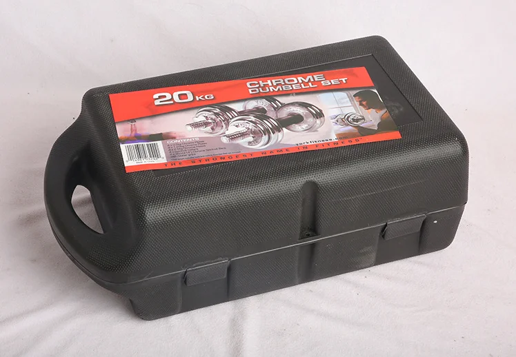 
Good quality wholesale gym adjustable dumbbell weights set plating electroplated round steel adjustable gym dumbbell fitness set 