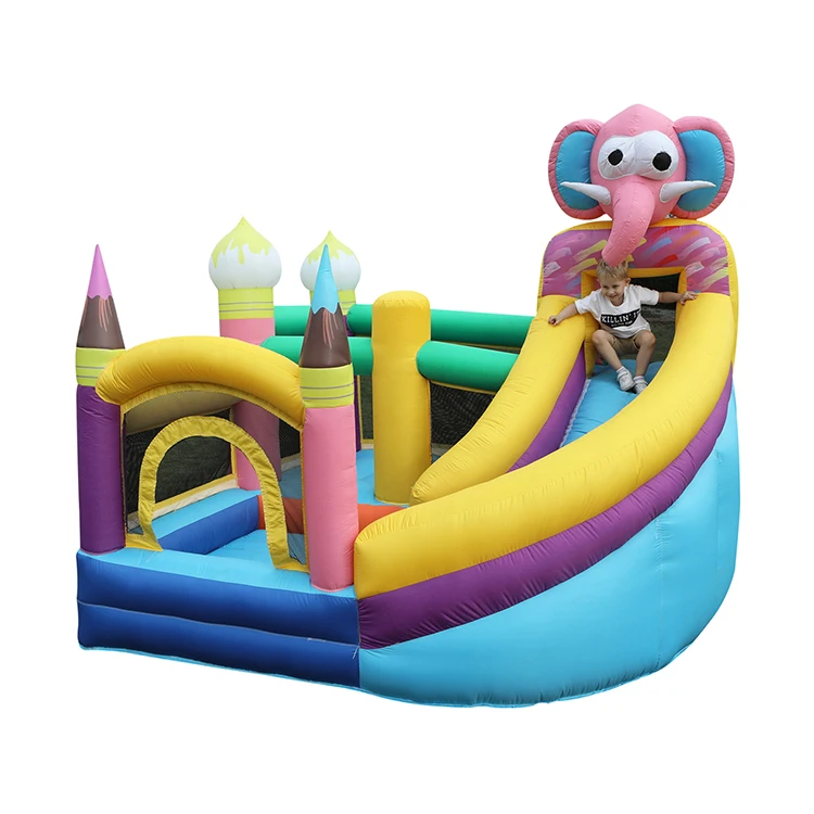 
China Cheap Air Inflation Jumping Bounce House Inflatable Castle Slider For Children 
