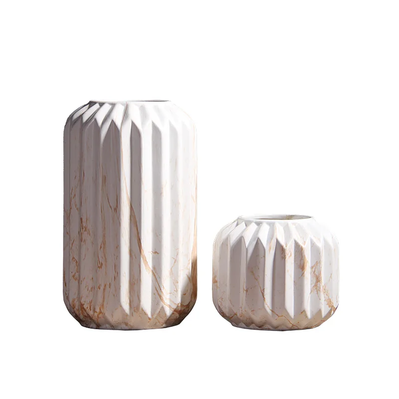 Top sale banquet porcelain vase vintage marble decoration for weddings centerpiece flower vases