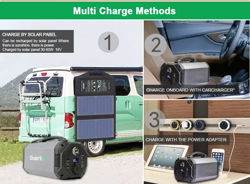 500W 444Wh Battery 220V 500W (Surge 1000W) Solar Mobile Power for Outdoors Camping Vans RV Hunting Emergency Backup