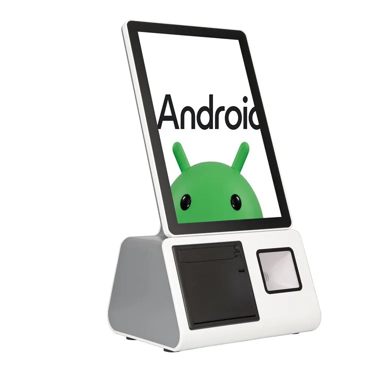 Countertop Self-Ordering Terminal All In One Tablet Self-Service Touch Screen POS System Kiosk For Cafe Retail Store