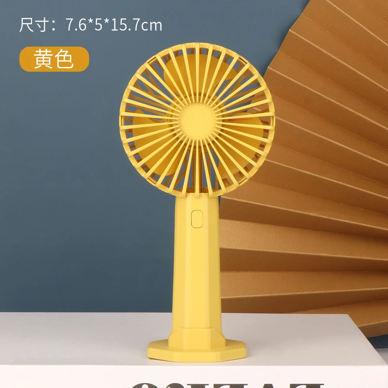 
Wholesale Portable Mini USB Rechargeable Handheld Fan Handfan Standing Personal Cooling Mini Electric Battery Office Hand Fan 