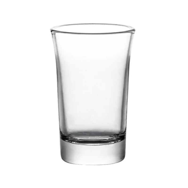 Custom Logo Text Bullet Shot Glasses Glasses White Spirit Tequila Tumblers 2oz Bar Heavy Duty Base Shot Glasses