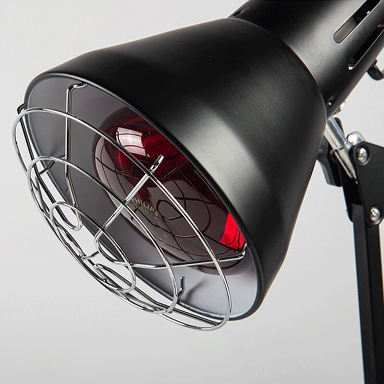 OEM ODM Factory Direct Best Price American Iron Folding Infrared Physiotherapy Table Lamp