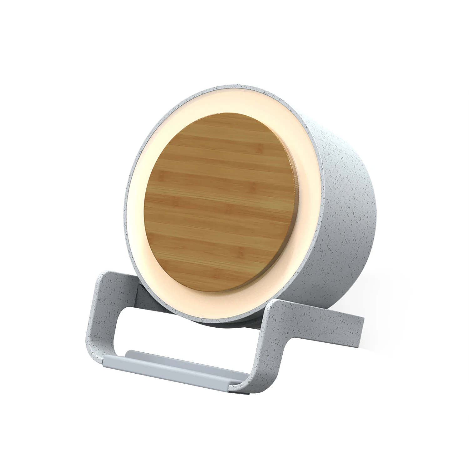 High Quality Multi functional Eco-friendly 3 in 1 Wheat Straw Wireless Charger Stand With Blue tooth Speaker Bamboo
