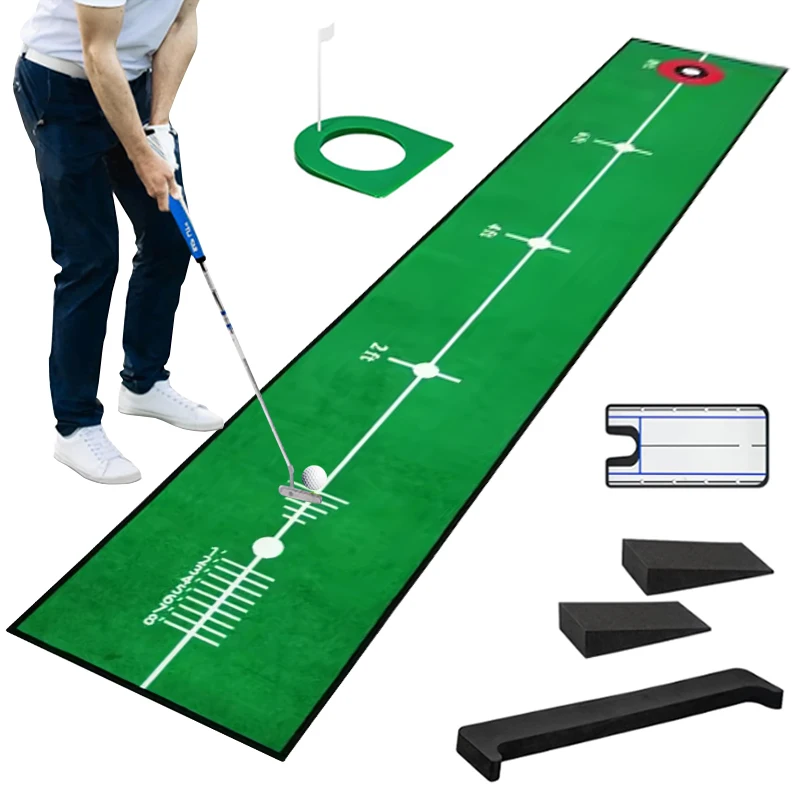 Dotcom 50x300cm Putting Carpet Practice Indoor Mini Golf Set Tufted Training Matt