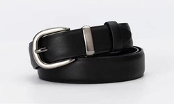 Custom Men Kids 1.1in Width Pu Leather Uniform Dress School Tie and Belts