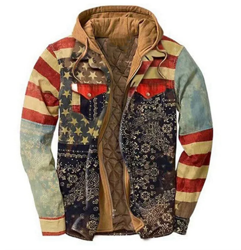 Hot Sale Mens Quilted Lined Button Down Plaid Flannel Shirt Jacket dropshipping Fitted Plaid Heavy Lined Flannel Shirt Jacket