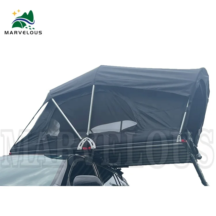 overland camping Outdoor folding tent Car Camper Roof Tent Top black out waterproof car tent