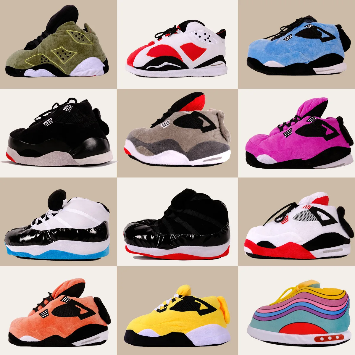 High Quality 20 colors In Stock Factory Casual Sneaker Slipper Doll Winter Unisex Men House Floor Cotton Shoes Woman Plush Slide