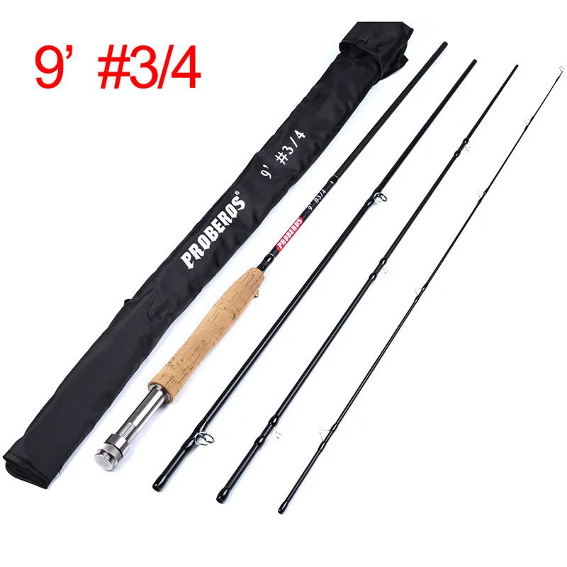 OEM Fly fishing rod 9ft 2.7m 4sections high Carbon Fiber Blanks Double Handed Fly Fishing Rod ready to ship