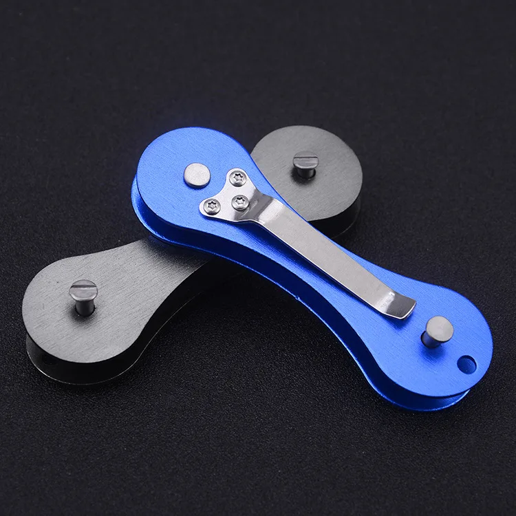 New Upgrade Compact Smart Key Holders Keychain Organizer with Key Ring Attachment for Key Chain EDC Accessories Fathers Day Gift