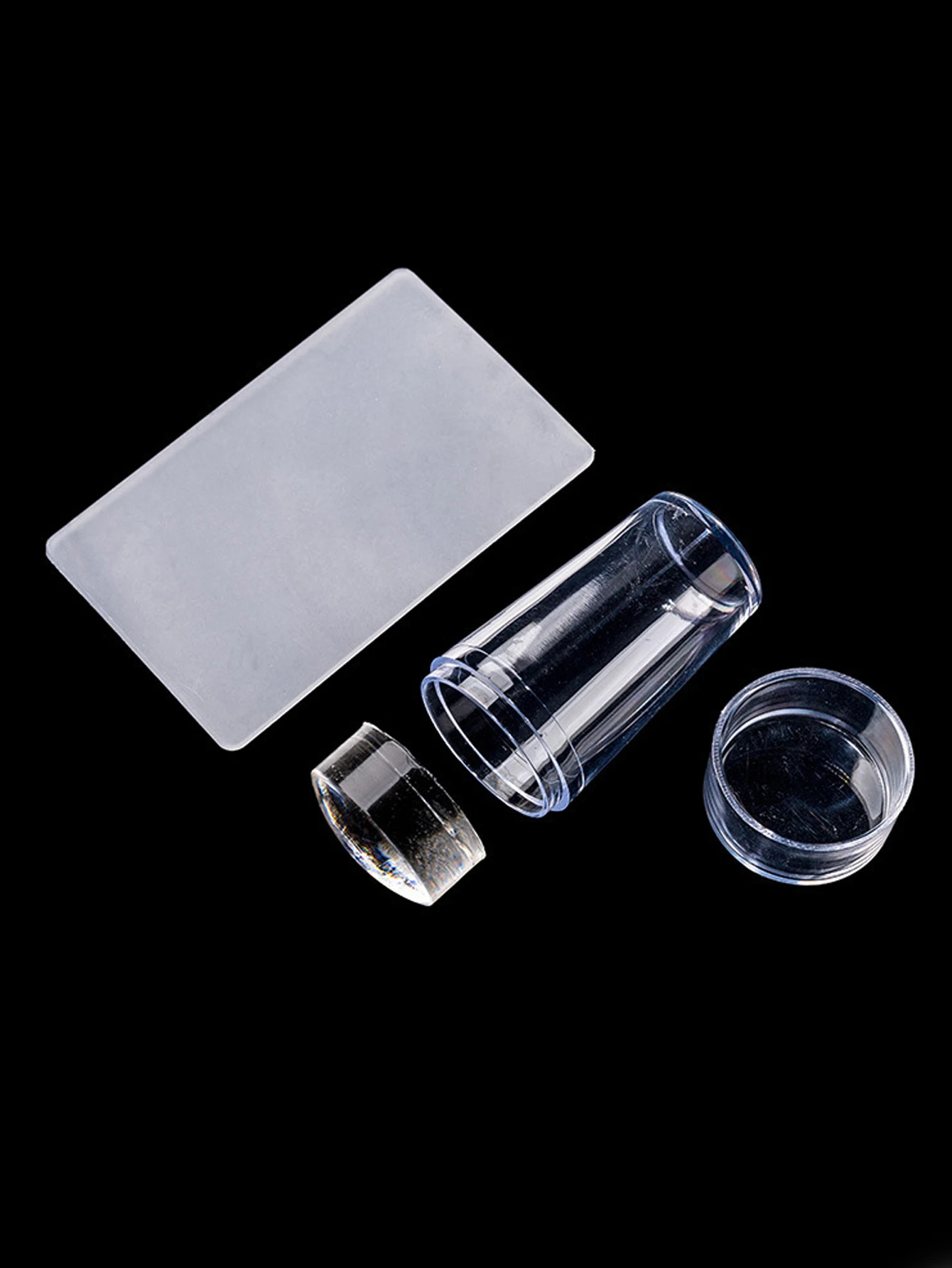 Nail Stamper Transparent  silicon nail art stamper with Scrapers or French Nails Art Tool Set