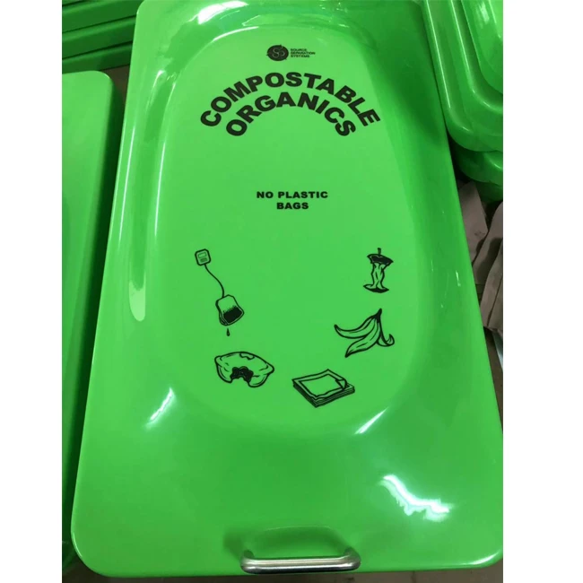 wholesale vacuum forming plastic colored trash cans garbage can covers Lid for trash can