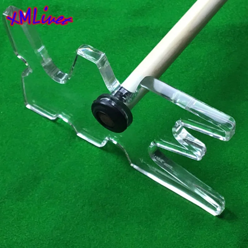 NEW Transparent Acrylic Billiards Pool Cues Rest Head PMMA TV Ball Dediceted Spider Rest Head Billiards Accessories