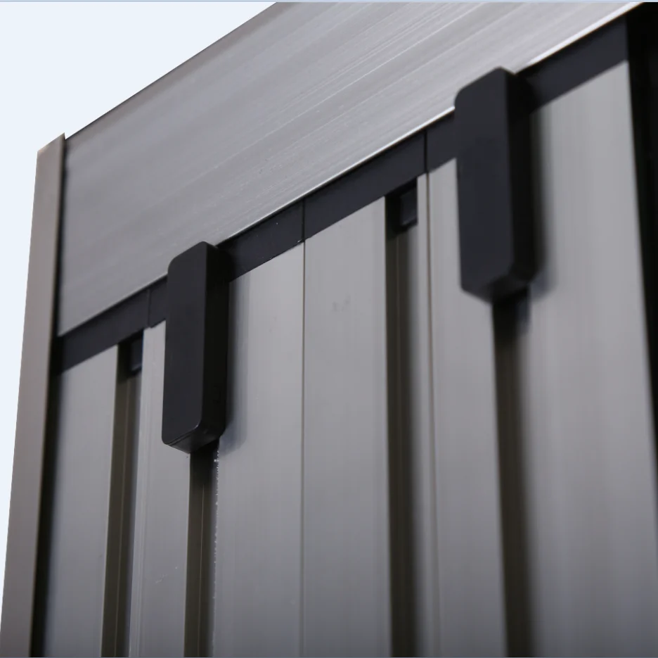 Pleated mosquito screen door/ trackless folding screen door