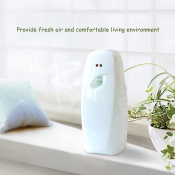 Hotel lobby battery operated wall mounted automatic spray fragrance aerosol dispenser with refillable bottle