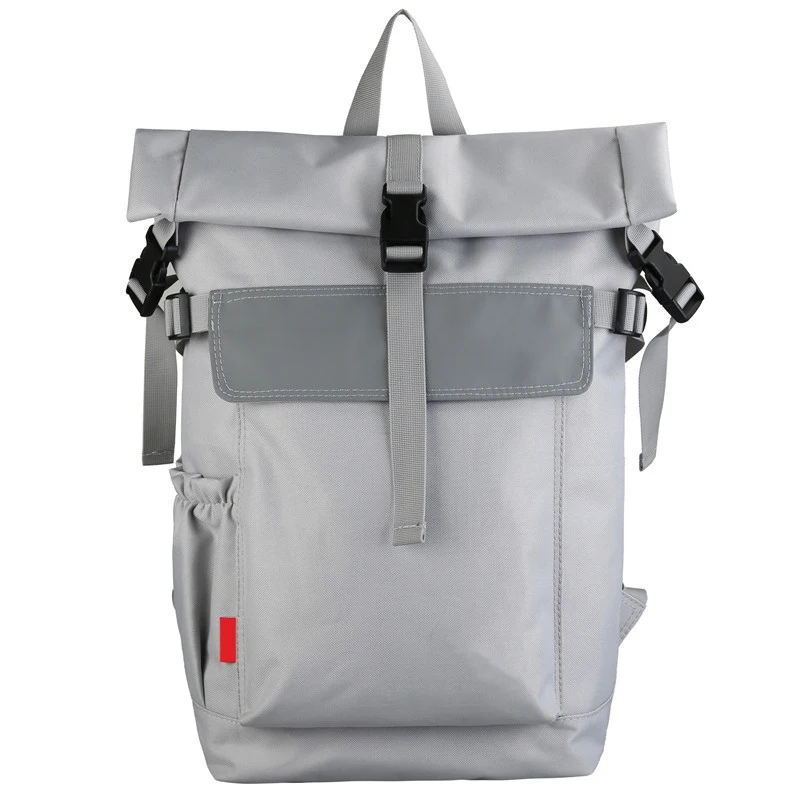 Urban Explorer Sleek City Style Roll-Top Backpack with Hidden Pocket and Magnetic Fastening for Outdoor Adventures