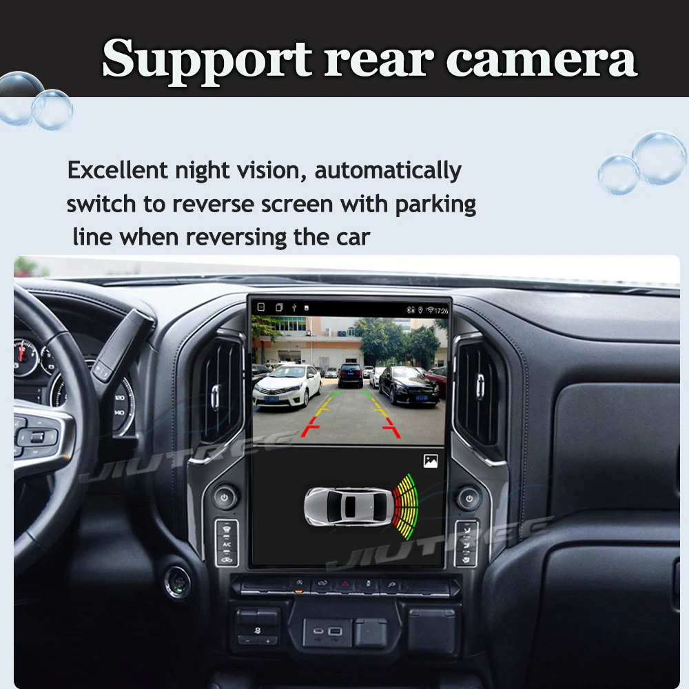 15.6 inch Qualcomm Android 13 Car Radio for Chevrolet Silverado GMC Sierra 2019-2023 Modified Multimedia Player YouTube carplay