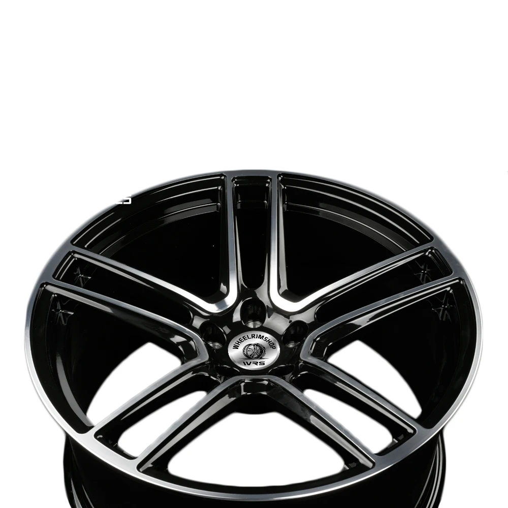 WR-32 China Suppliers OEM Wheels 17 inch Rims Deep Dish Black Rims 19 Passenger Car Wheels  For BMW Maserati Porsche