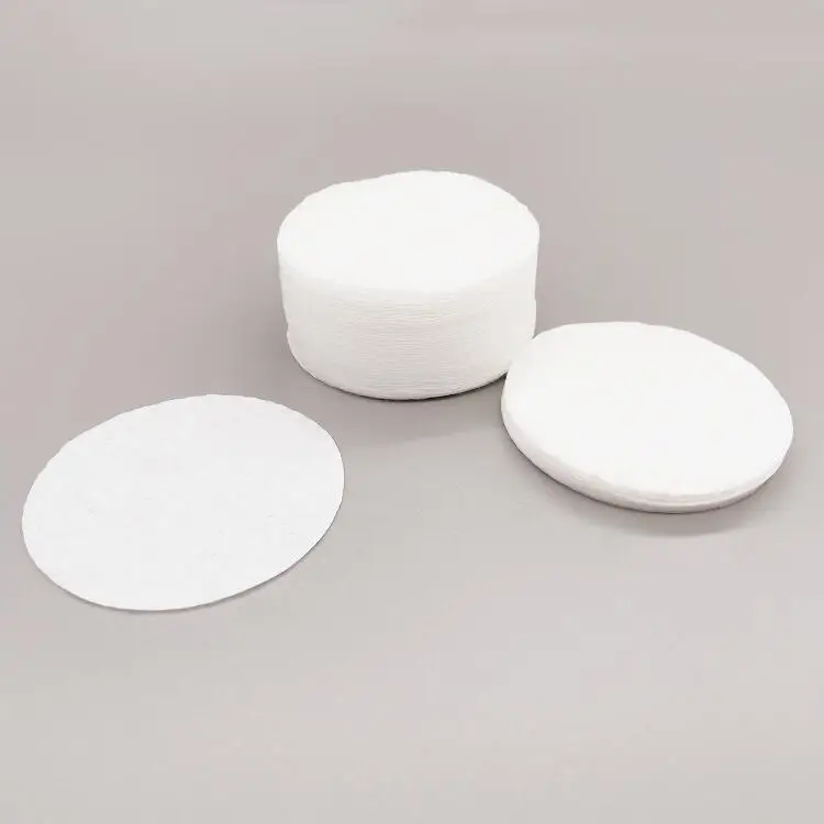 Экологичные круглые ватные тампоны из чистого хлопка для снятия макияжа