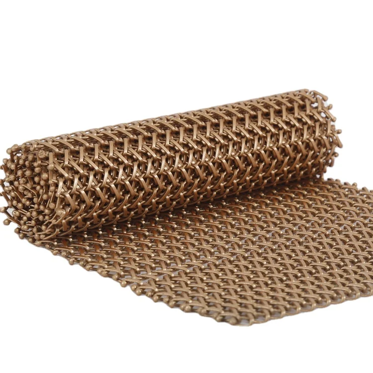 hot sale manufacture customization metal stainless steel decorative woven wire mesh soft curtain net screen partition wall byobu