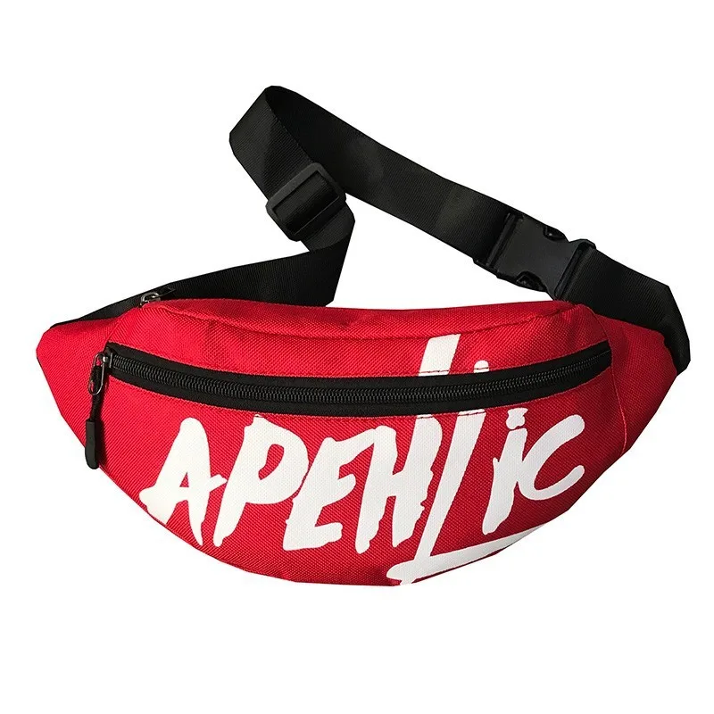 Running waist bag fashion women fanny pack unisex chest shoulder bags for men