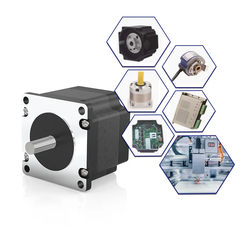 Big size 1.8 degree 2 phase DC hybrid stepper motor nema 24 60*60*56MM for machinery