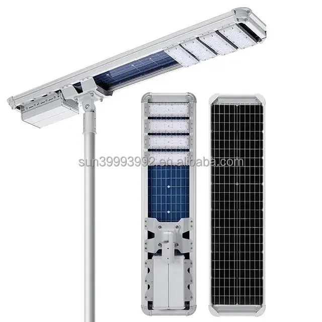 Sunlamps super power 5050 led chip IP66 brand new mono solar panel street light 10000 lumen 70W integrated solar lights outdoor