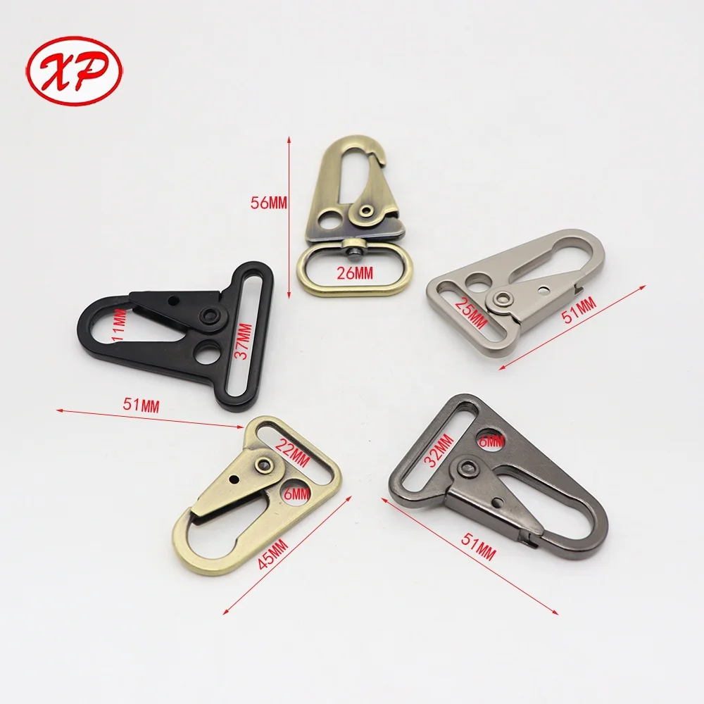 Rotary spring hook DIY lanyard hook pet dog collar dog hook luggage accessories buckle alloy metal spring key chain Hook