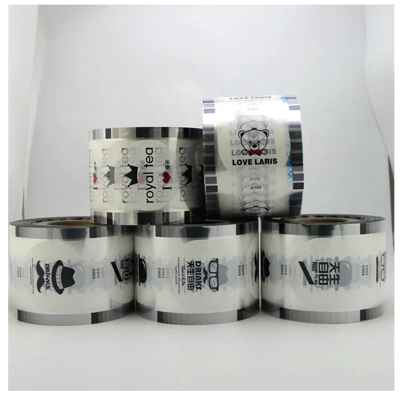 Custom plastic cup and paper cup use plastic roll sealing film