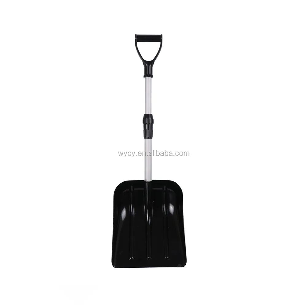 Twist Lock Snow Pusher Function Portable Snow Shovel Aluminium Handle Wholesale Plastic Snow Shovel For Car