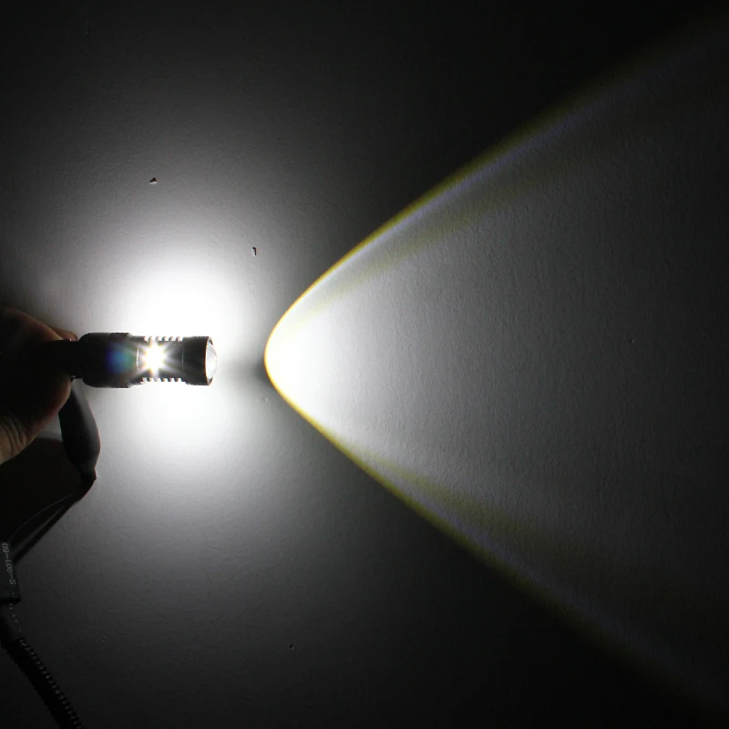 16Smd Canbus Car Led Switch Back Dual Color White Yellow Led T20 T25 7443 W21W 3030 Brake Fog Light Turn Signal Light Bulbs