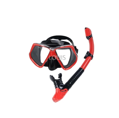 Custom Logo Wholesale Silicone snorkeling goggles with dry top snorkel tube diving snorkel mask Set with action camera mount