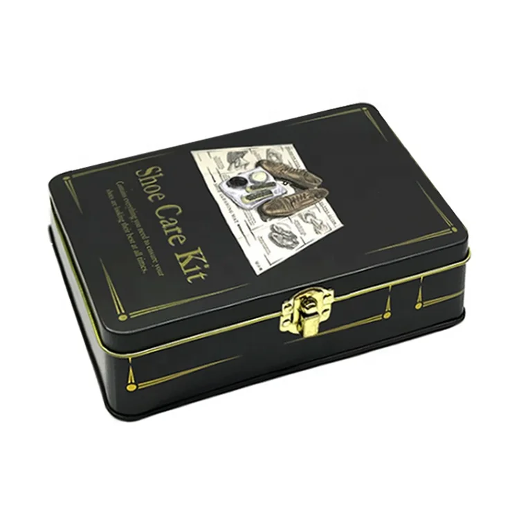 High-end luxury gift precious food packaging tin box with lock-1.jpg