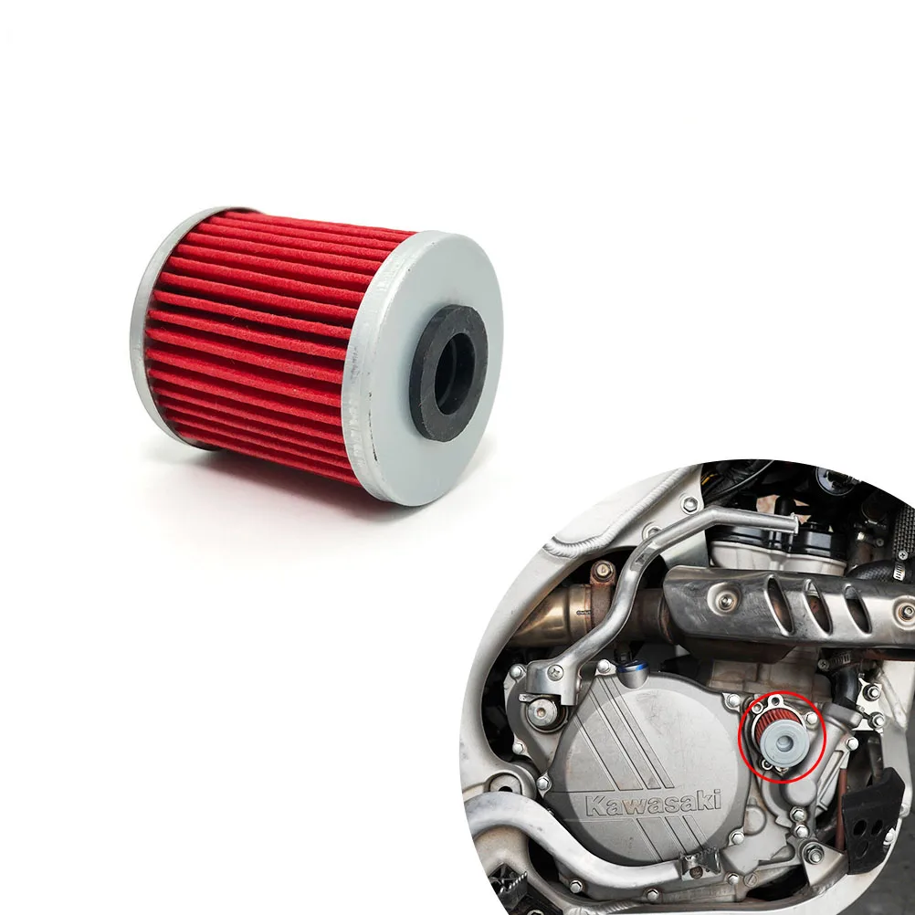 OTOM KXF Motorcycle Oil Filters Motorcorss Dirt Pit Bike Engine Fuel Filter Cleaner For KX250F 2004-2019 KX450F 2016-2019
