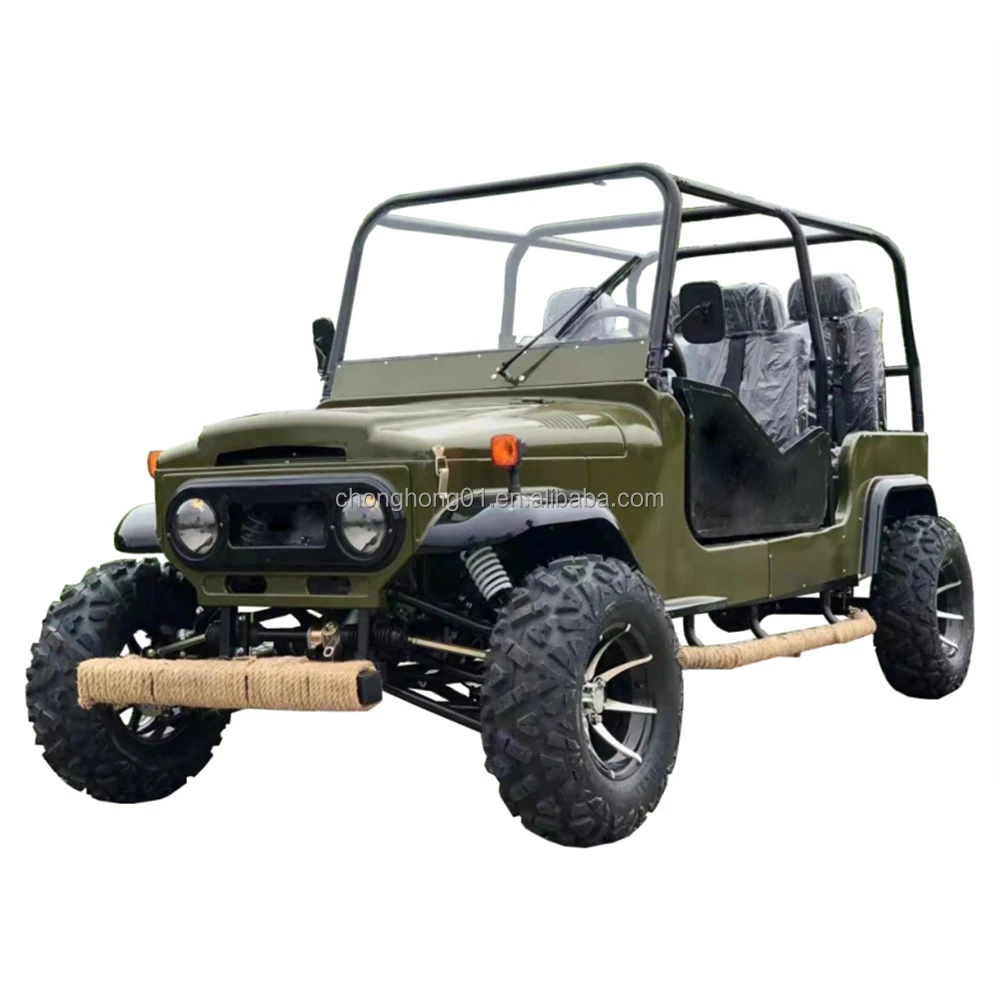 Quad All Terrain Dune Buggy Mountain Adult Electric UTV Five-seat Electric Jeep (72V2500W52AH CH6) Cross-country Vehicle