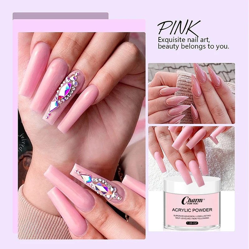 14 Colors 30G Finer Nail Art Dipping Acrylic Powder Wholesale Color Nail Acrylic Powder