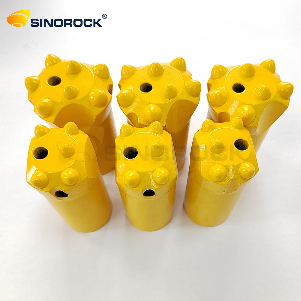 7 Degree Hard Rock Button Taper Drill Bit 32mm 36mm 38mm Customized High Performance top hammer drilling tool