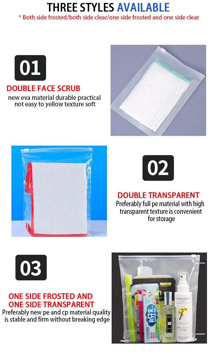 zip lock plastic bags 5kg