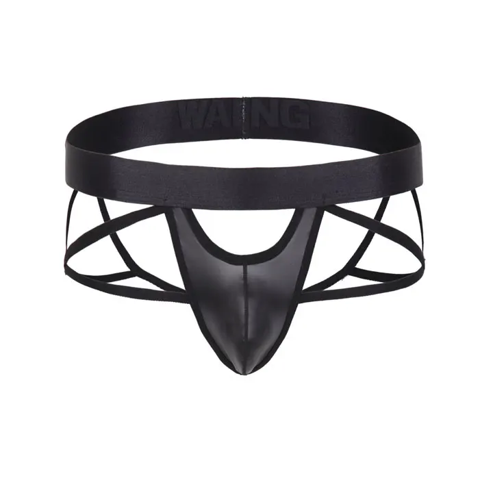sexi mature leather mesh transparent G strings lingerie men sexy boxer