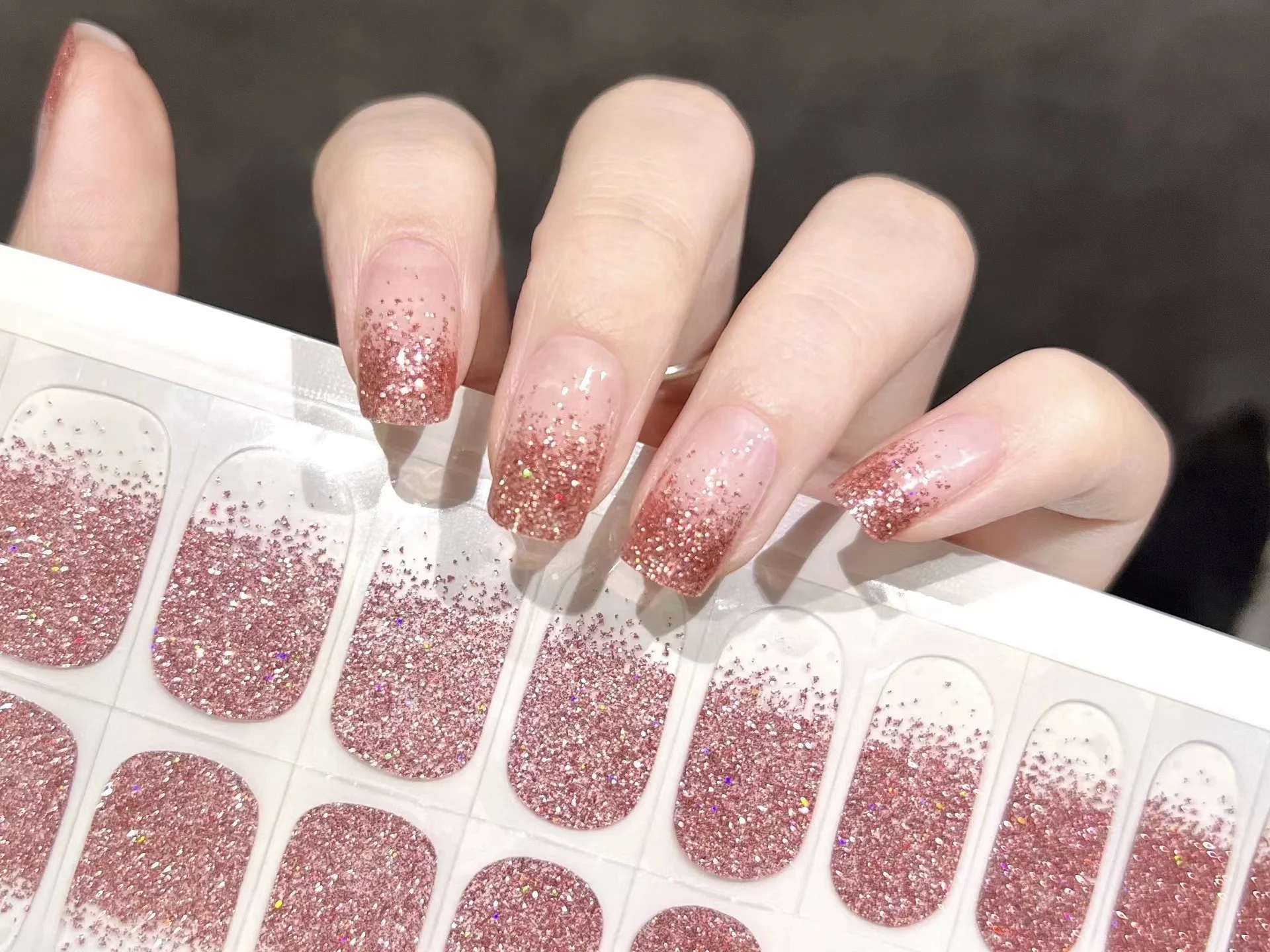 gel uv nail lamp portable oem semi cured nails gel nail sticker