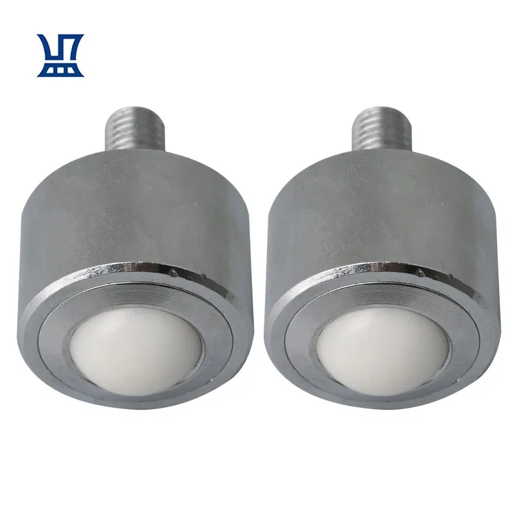 BQLZR 2Pcs Heavy Duty Carbon Steel Ball Transfer Unit Universal Ball Bearing Conveyor Roller Bearing with Screw Shaft 22mm