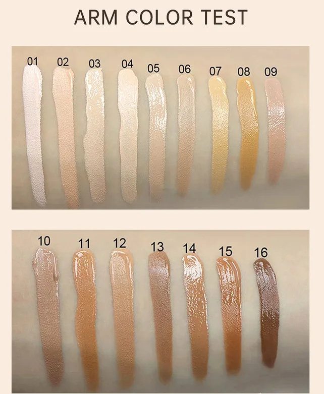 Silver packaging High Coverage Concealer Creamy 16Shades Long Lasting Full Coverage Concealer For Face