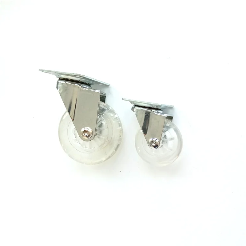 White  Caster Wheels Fixed Caster 3 Inch Caster Wheel PVC PU Material Wheel